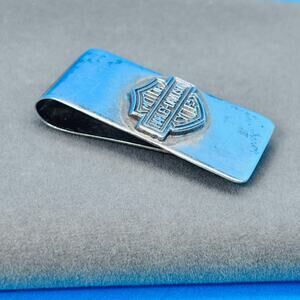 Vintage Harley Davidson Sterling Silver 925 Money Clip Mexico Biker Mens Wallet